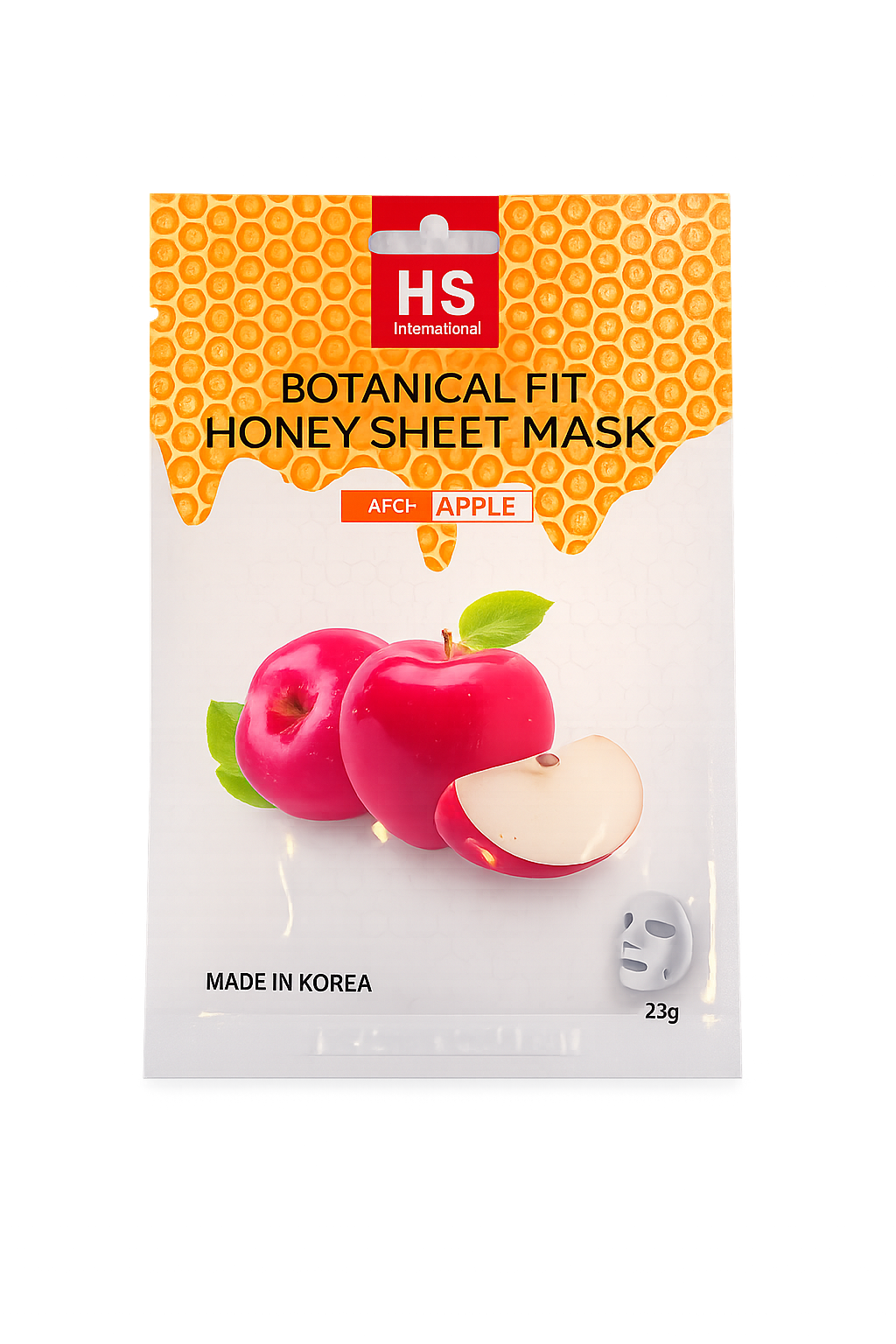 HS International Botanical Fit Honey Sheet Mask Apple, 23 g — maska, Üz üçün | Kspace Shop Bakı