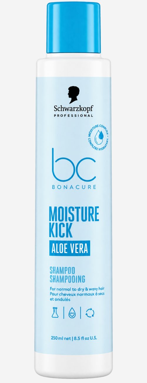 SCHWARZKOPF PROFESSIONAL  BC Bonacure Moisture Kick Shampoo Aloe Vera 1000 ml — шампунь