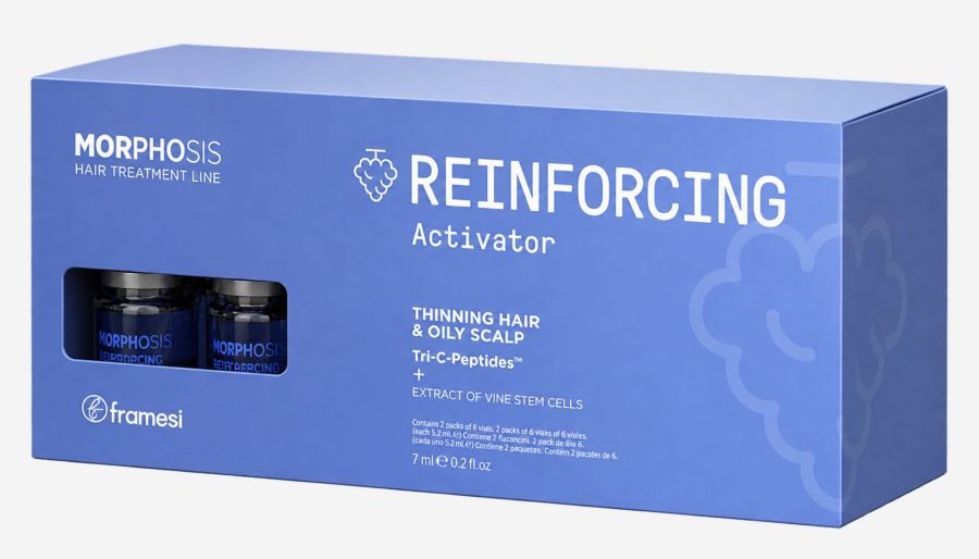 Framesi Framesi Morphosis Reinforcing Activator — Профессиональный уход за кожей головы; укрепляющий активатор против истончения волос в ампулах., Уход за кожей головы