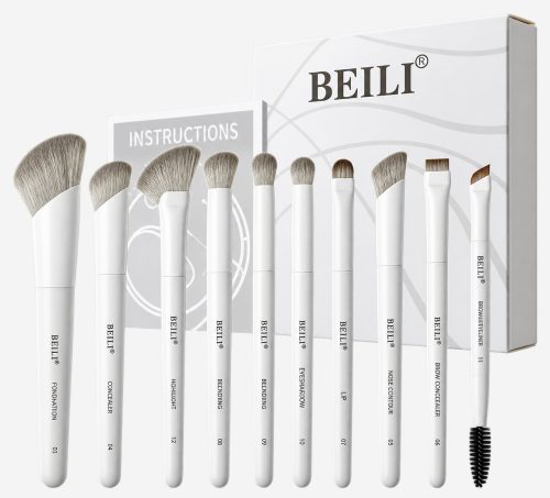 BEILI — набор кистей с белыми ручками (12 шт.) — набор