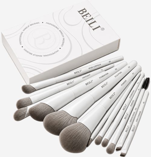 BEILI — набор кистей с белыми ручками (12 шт.) — набор