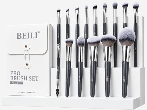BEILI Pro Brush Set Face + Eyes — 15 кистей — набор