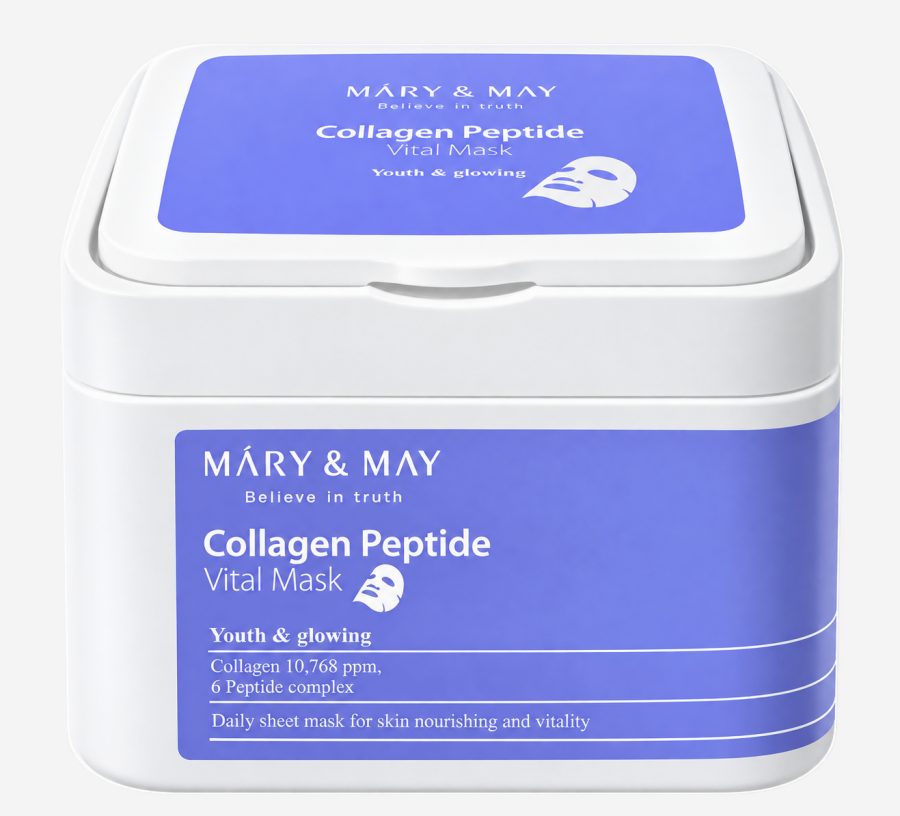 MARY & MAY Collagen Peptide Vital Mask — maska, Maskalar