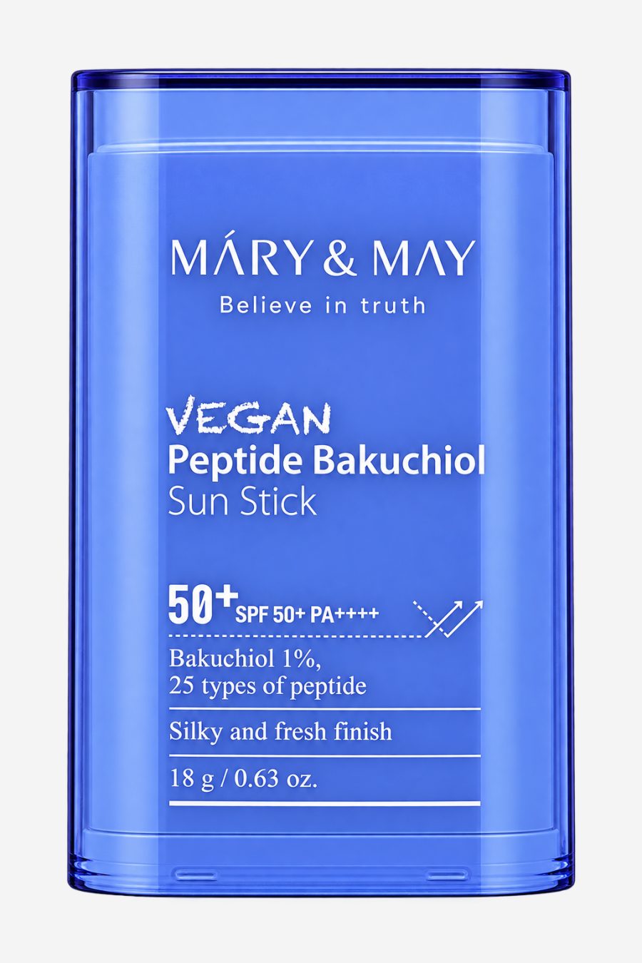MARY & MAY Vegan Peptide Bakuchiol Sun Stick SPF 50+ PA++++, Солнцезащита