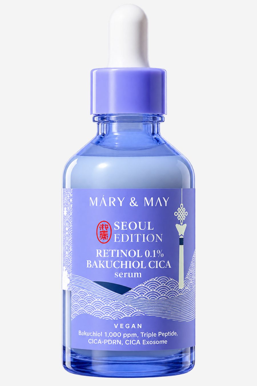 MARY & MAY Vegan Retinol 0.1% Bakuchiol Cica Serum — сыворотка, Сыворотки
