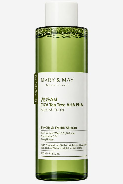 Vegan Cica Tea Tree AHA PHA Blemish Toner